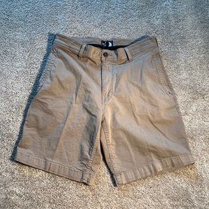 The North Face Mens Canvas Shorts Sz 32 Tan